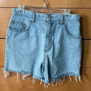 Pasta Jean Shorts Size 11/12 Light Blue Fringed Bottom